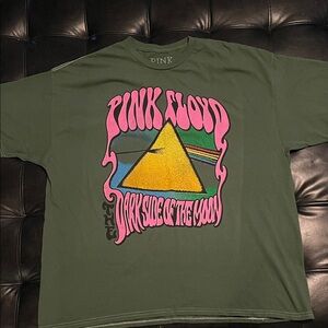 Green Pink Floyd Graphic Tee